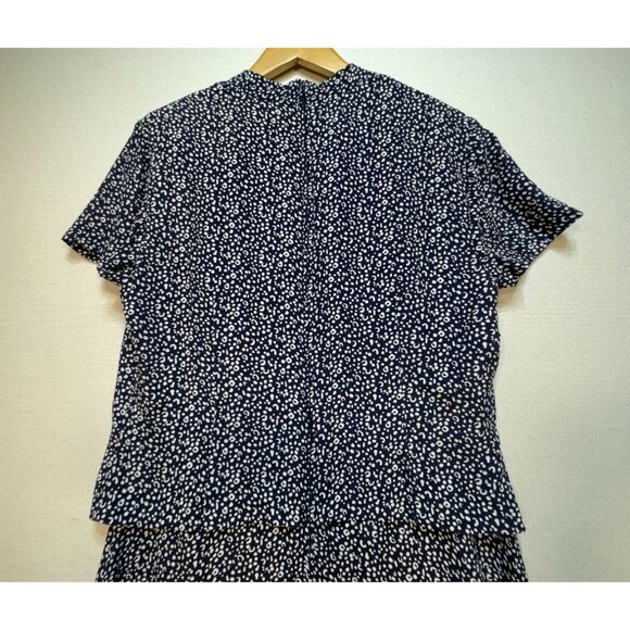 Dressbarn Womens 2-Piece Blazer & Dress Set Size 14 Navy & White Polka Dot Retro - Picture 15 of 16